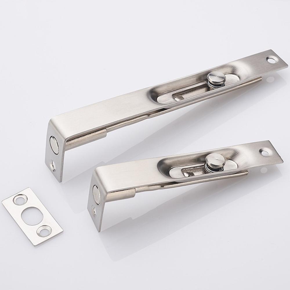 Stainless steel latch wooden door dark bolt box slotted double open door concealed latch invisible door latch hidden
