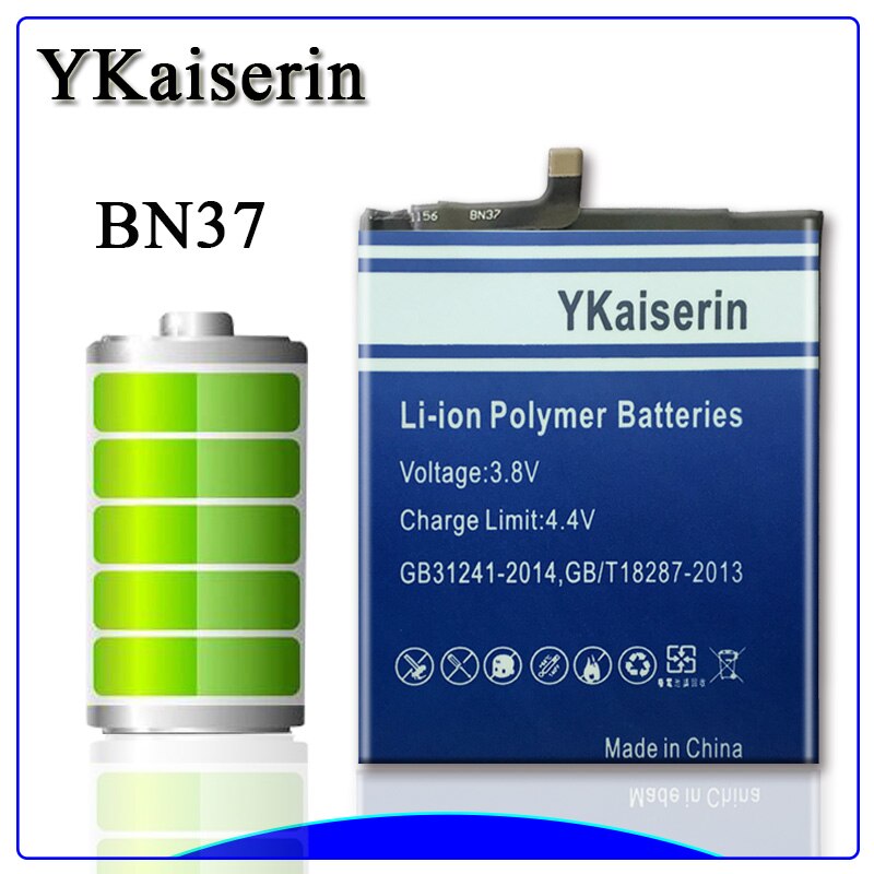 100% Original YKaiserin para Xiao Mi BN37 batería de 4900mAh para Xiaomi Redmi Nota 6 Redmi6 Redmi 6A baterías de reemplazo de teléfono