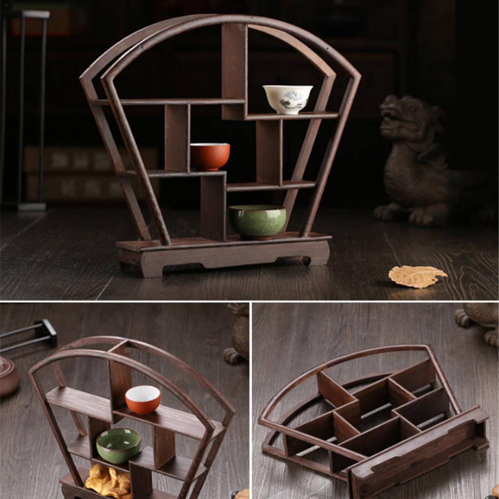 Delicate Solid Wood Antique Display Frame Wooden Display Shelf Chinese Style Door Frame Made Antique Shelf