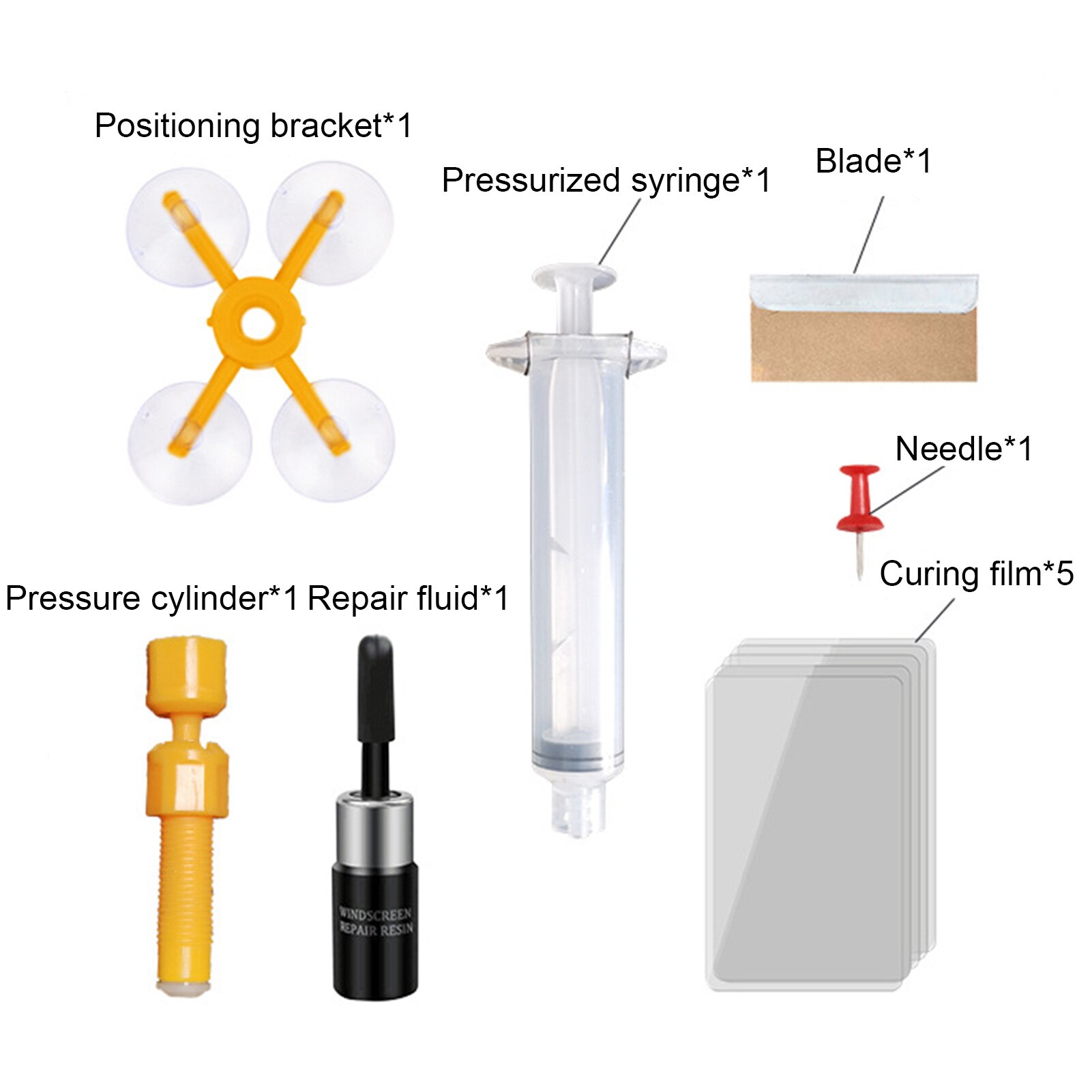 Windshield Repair Kit Auto Windshield Crack Repair Resin Tools