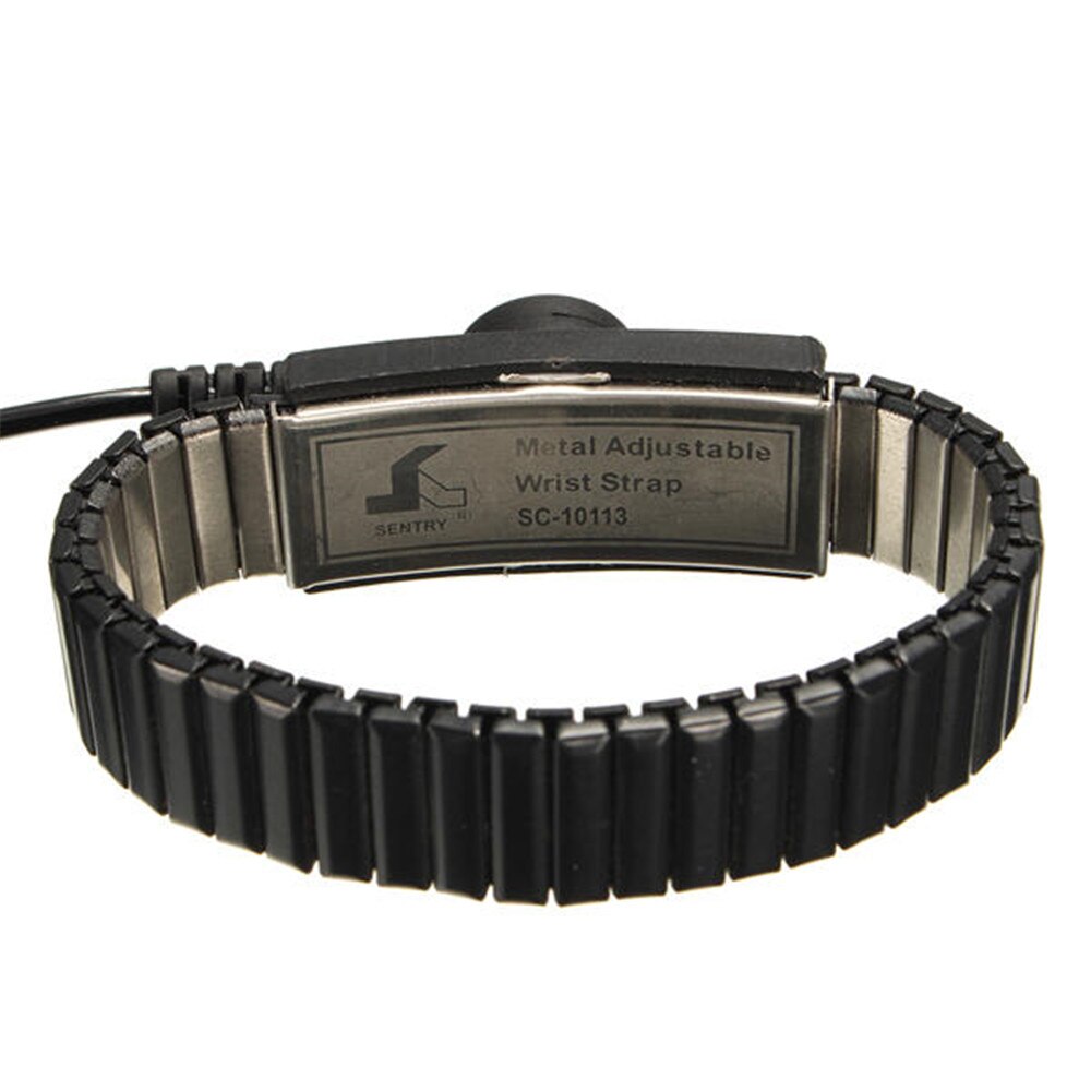 Wired anti-static metal bracelet Anti Static ESD Adjustable Wrist Strap Discharge Belt Ground Bracelet Personal Safety Protector