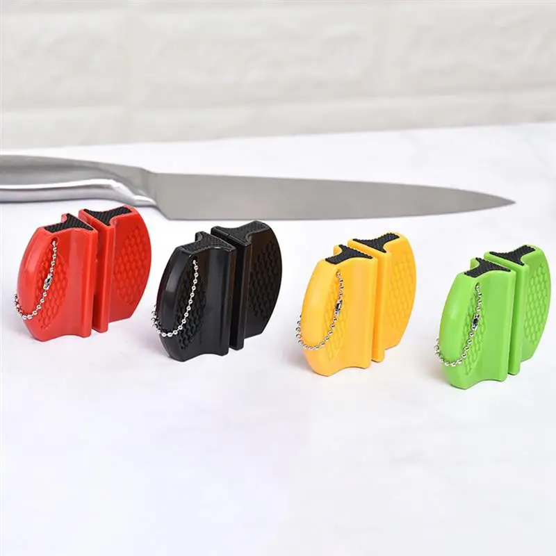 NEUE Mini Keramik Stange Messer Spitzer Zweistufige Wolfram Tragbare Schmetterling Typ Schleifstein Spitzer Schärfen Messer Stein
