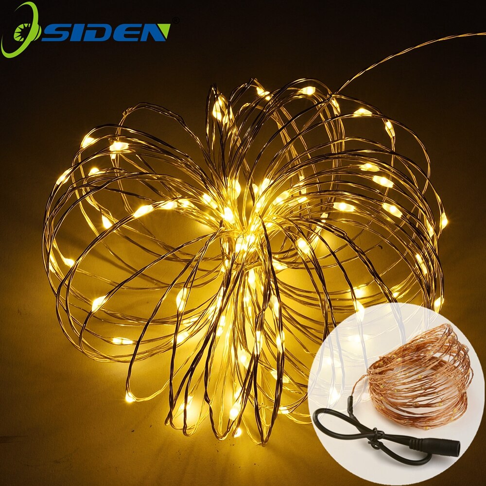 12V String Lights 16.5ft 33ft with Wireless Waterproof Flexible Copper Wire Decorative LED Lights Outdoor Indoor