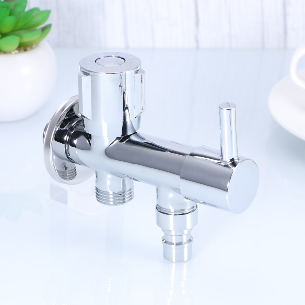 1PC Shower Angle Valve Durable Tee Connector Toilet Bidet Shower Faucet 3 Way Water Separator Shower Diverter Valve