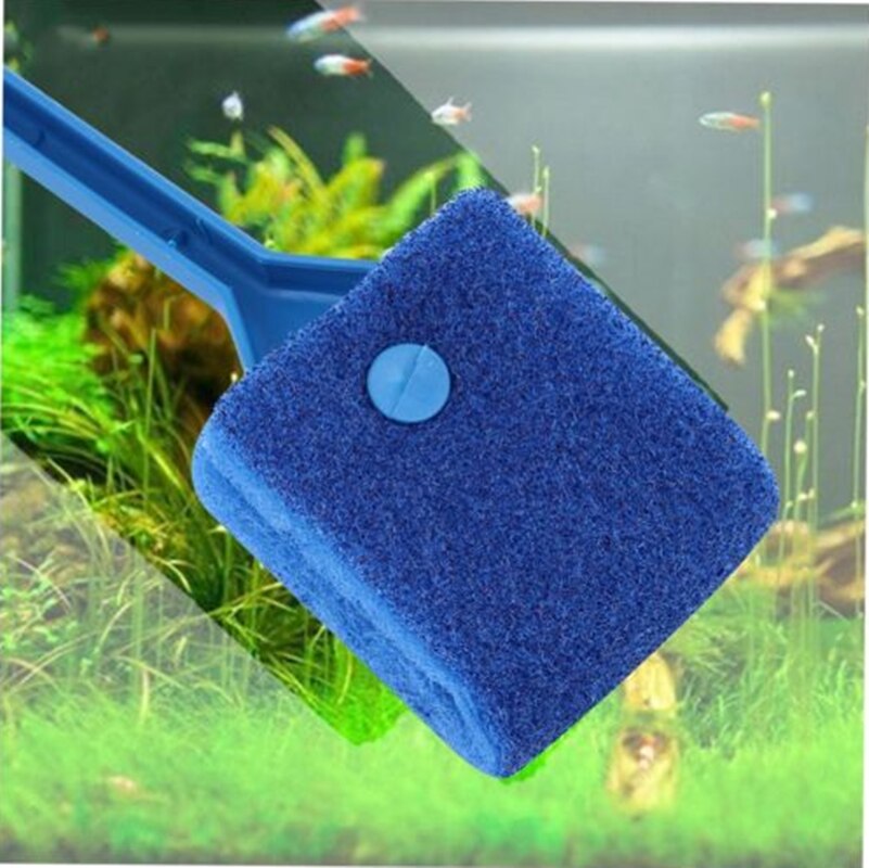 1PCS Aquarium Fish Tank Algae Cleaner Glass Plant 2 Head Cleaning Easy Brush Fish Tank Clean Tools