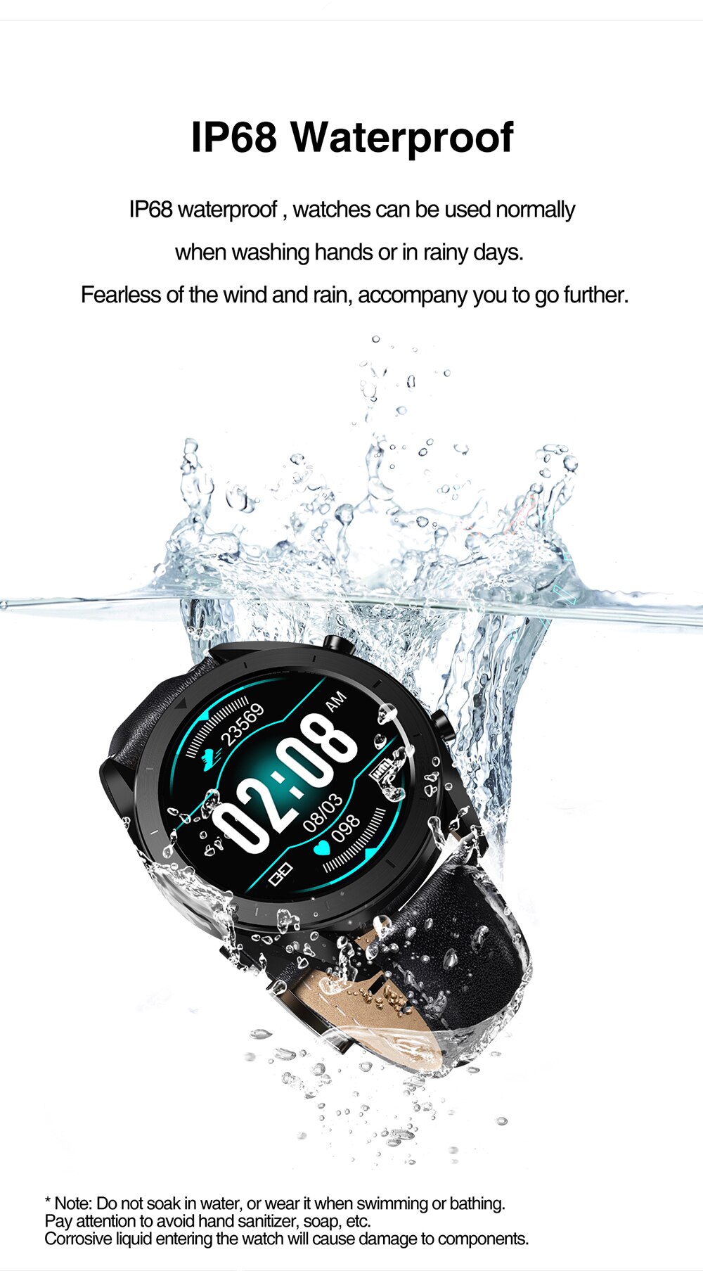 DT99 montre intelligente IP68 étanche ronde écran HD ECG détection cadrans interchangeables Smartwatch Fitness Tracker hommes