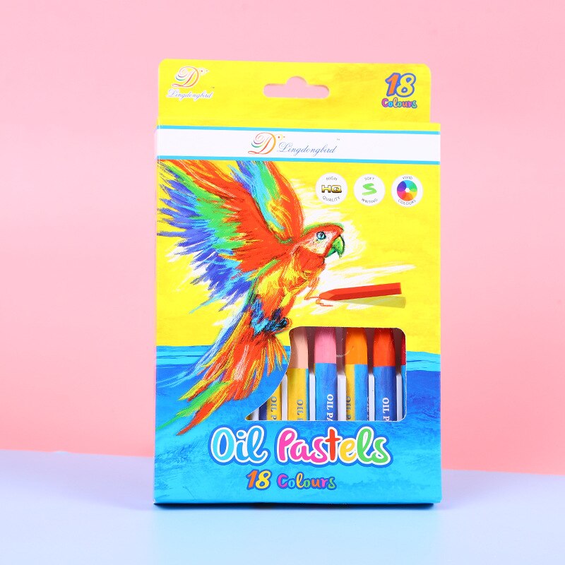 Oil Painting Stick Set 12/18/24/36 Colors Washable Children's Crayon Painting Pen Art Supplies Stationery: 18 colors