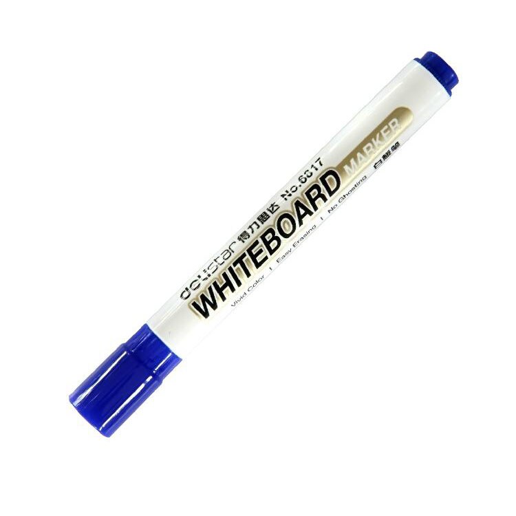 10 stks/partij DL Whiteboard Marker Droge Wissen WhiteBoard Marker Pen 2mm Marker Pen Kantoorbenodigdheden: Blauw