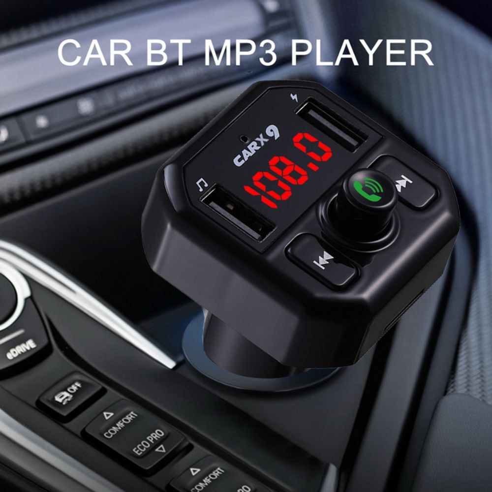Transmisor FM Aux modulador Bluetooth Kit de manos libres para coche, reproductor de Audio MP3 con 3.1A, carga rápida, USB Dual, cargador rápido