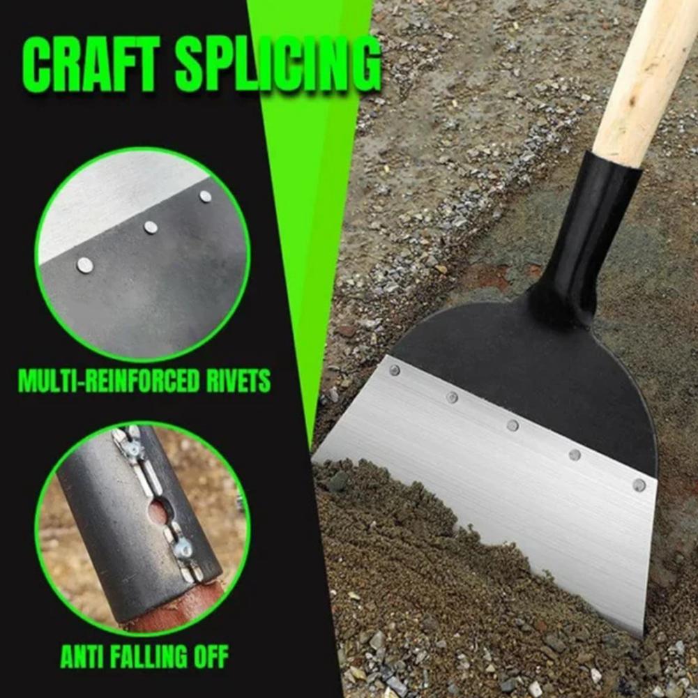S/L Multi-Functional Outdoor Garden Cleaning Shovel Steel Flat Shovel Soil Diggers Weeding Planting Farm Weeding Tool