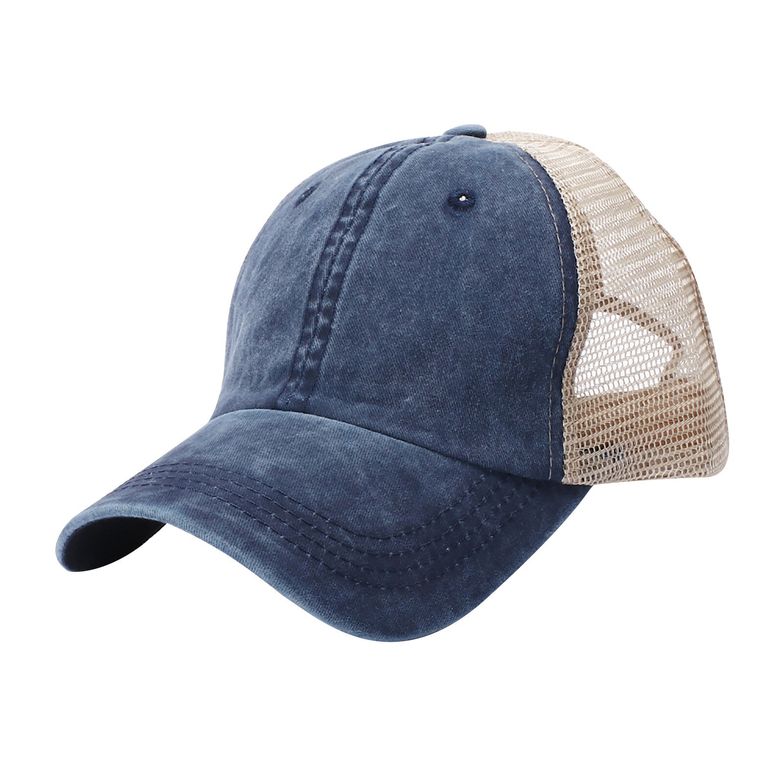 Gorro de Hip Hop para mujer, ropa de calle de malla, retales, estampado, protección solar, combina con todo, sombrero de pesca: G