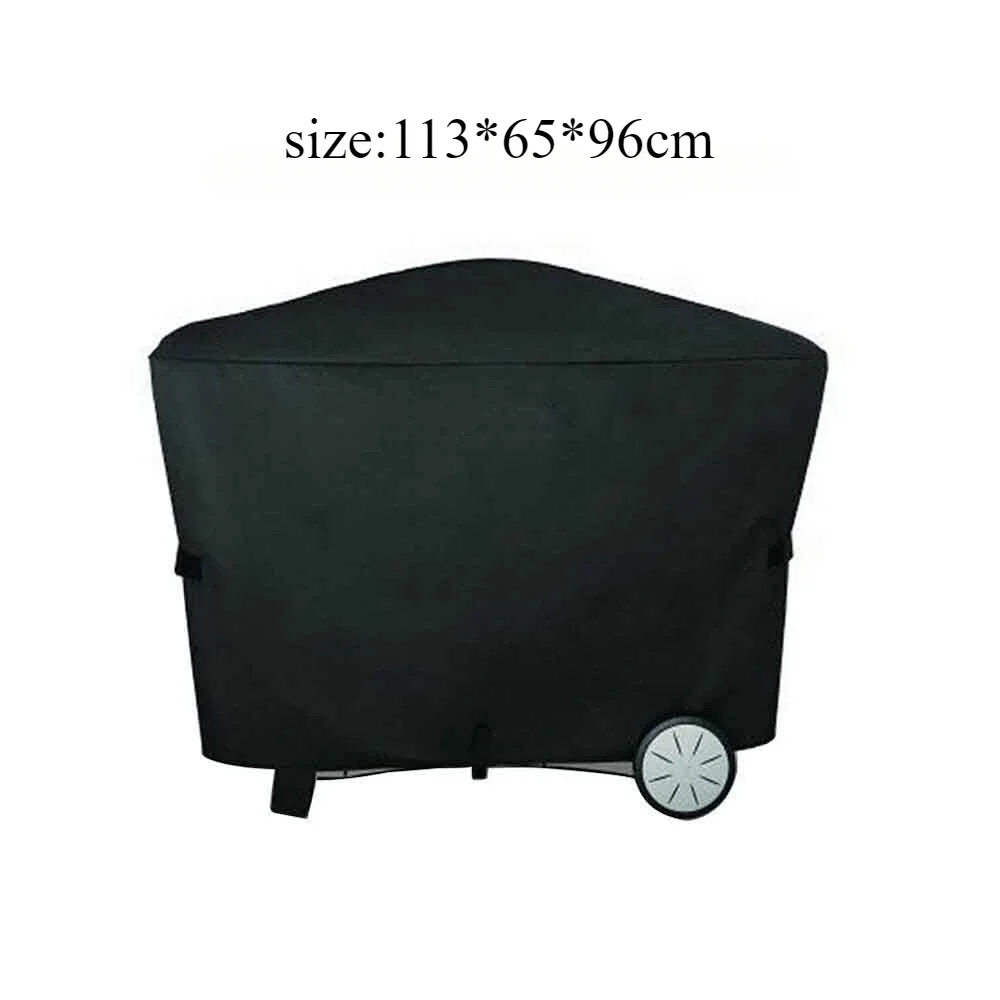 Bbq grilldæksel til weber  q2000 q3000 bbq cover udendørs grilltilbehør støvtæt vandtæt regnbeskyttelsesovertræk: Default Title
