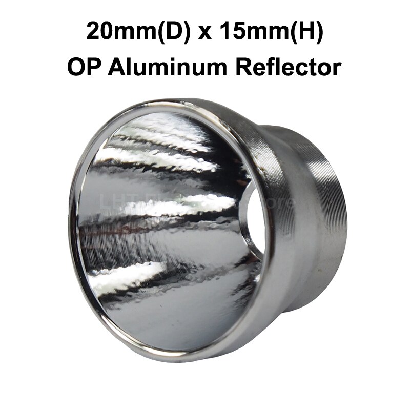20mm (d) x 15mm (h) op aluminium reflector voor cree xm-
