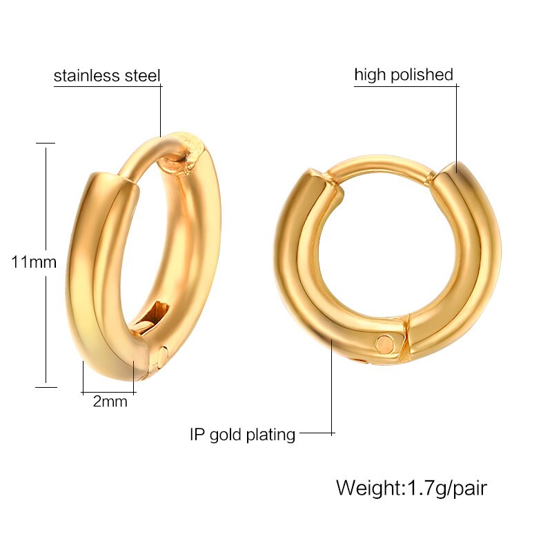 Lip ring met septum voor mannen oorbel kraakbeen roestvrij staal septums sieraden 11mm,20mm,25mm 4 kleur: 11mm goud