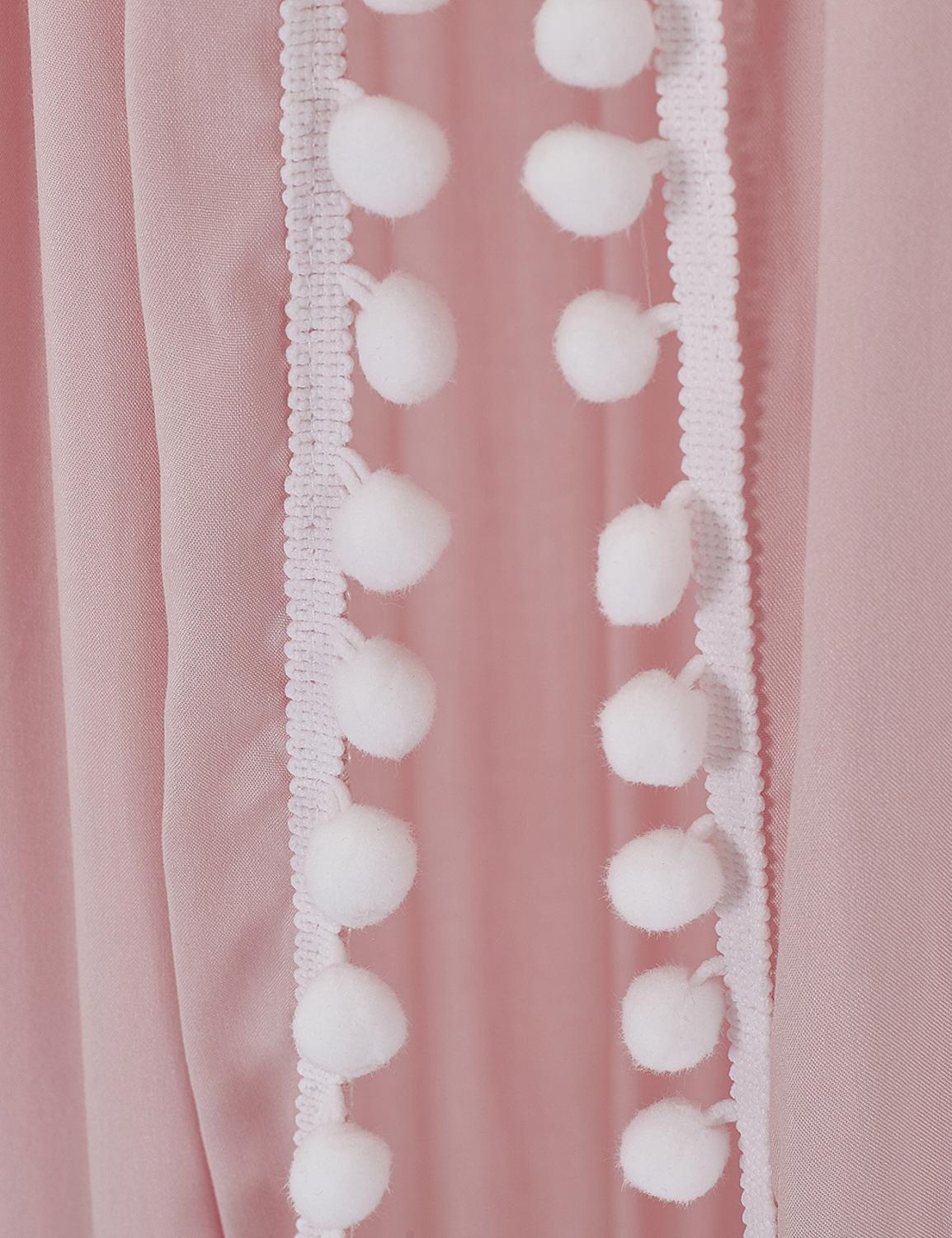 Pompoms katoenen speelhuis tenten voor kinderen hemelbed gordijn baby hangende tent kinderbed kinderkamer decoratie ronde koepel klamboe