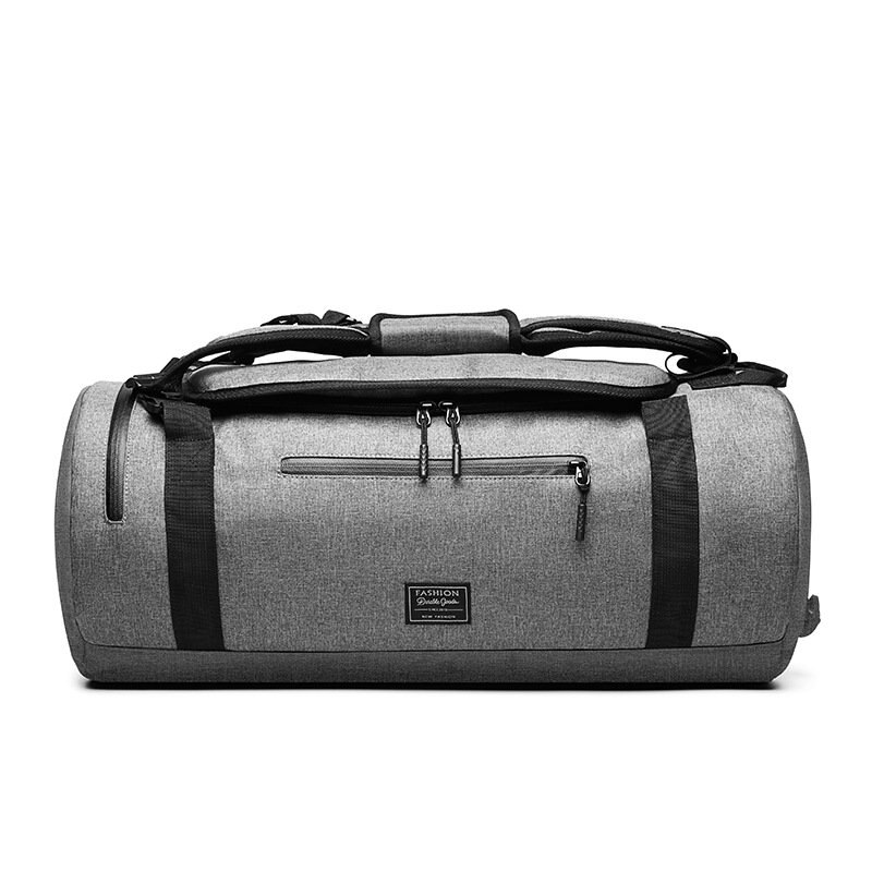 Men Multifunctional Travel Bags Men Travel Bag Large Capacity Hand Luggage Travel Oxford Bags Nylon Weekend Bags E41-01: Gray