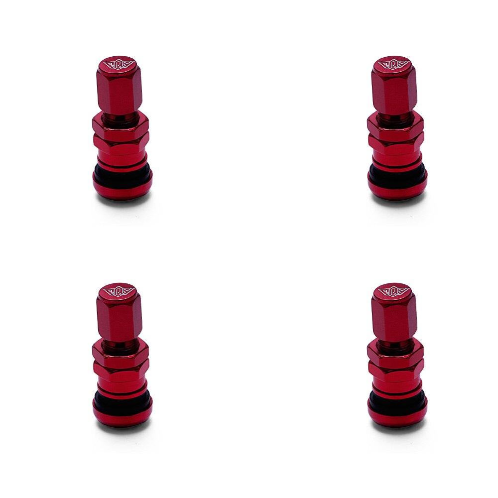 - universal 4 volk racing smidda aluminium ventilspindelkapslar hjul fälgar ht -wr11: Röd