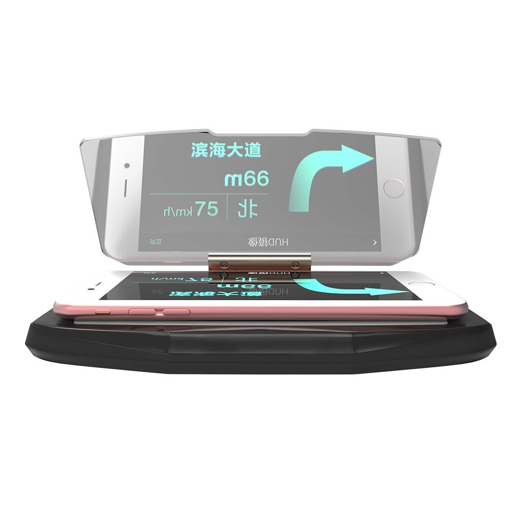 Universal Car Hud Head Up Display Projector Navigatie Smartphone Houder Hud Navigatie Head-Up Display Gps Snelheidsmeter