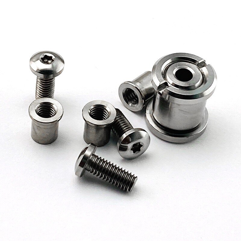1 Set DIY Knife Handle Screw Titanium Alloy Spindle Pair Lock Screw Support Shaft for Strider SMF SNG