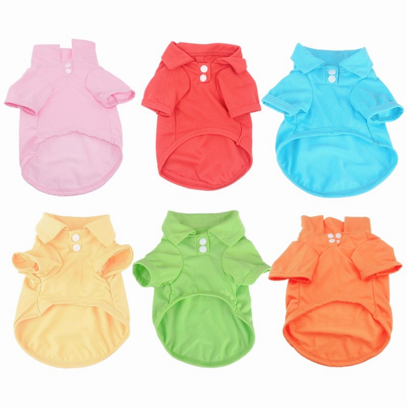 Luxe Hondenshirt Voor Kleine Honden Zomer Hond Poloshirt Schattige Zachte Puppy Kleding Effen Kat Shirt Chihuahua Hond Kleding Huisdier Kostuum