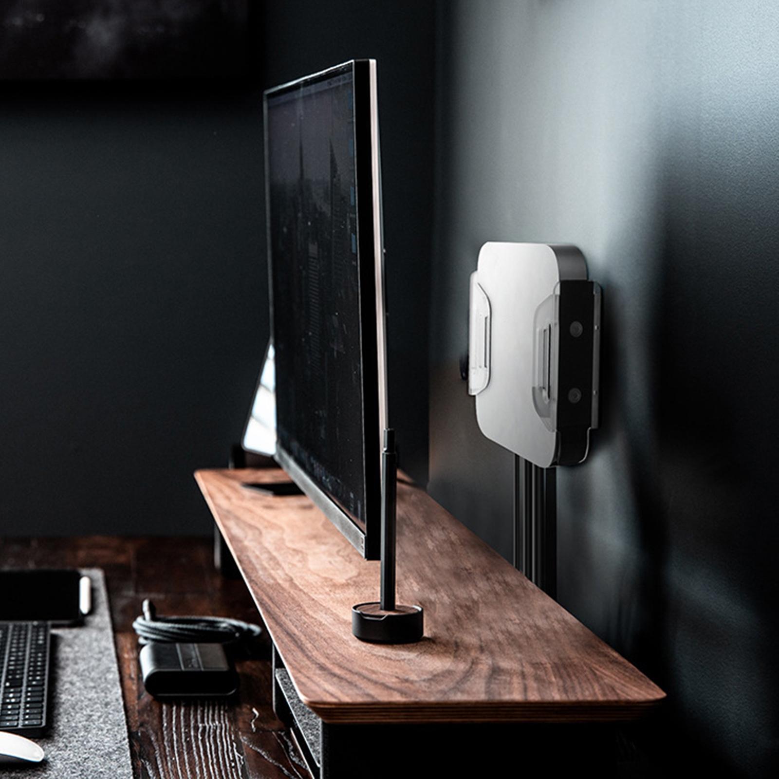 Stehen Bogen Lagerung Gestell Zauberstab Halterung Unter Schreibtisch Montieren Schreibtisch Acryl Halfter Vertikale Stehen für Mac Mini Computer