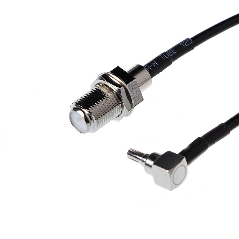 F Female to CRC9 Right Angle Connector RG174 Pigtail Cable 15cm 6\" Adapter