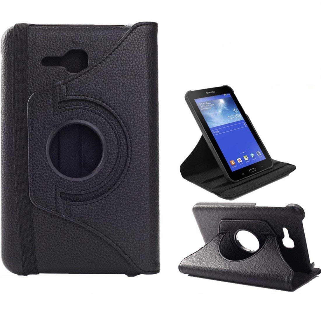 Case For Samsung Galaxy Tab 3 Lite 7" Cover 360 Degree Rotating Stand Case SM-T110 T110 T111 Tab E 7.0 T113 T116 T113 Case Glass