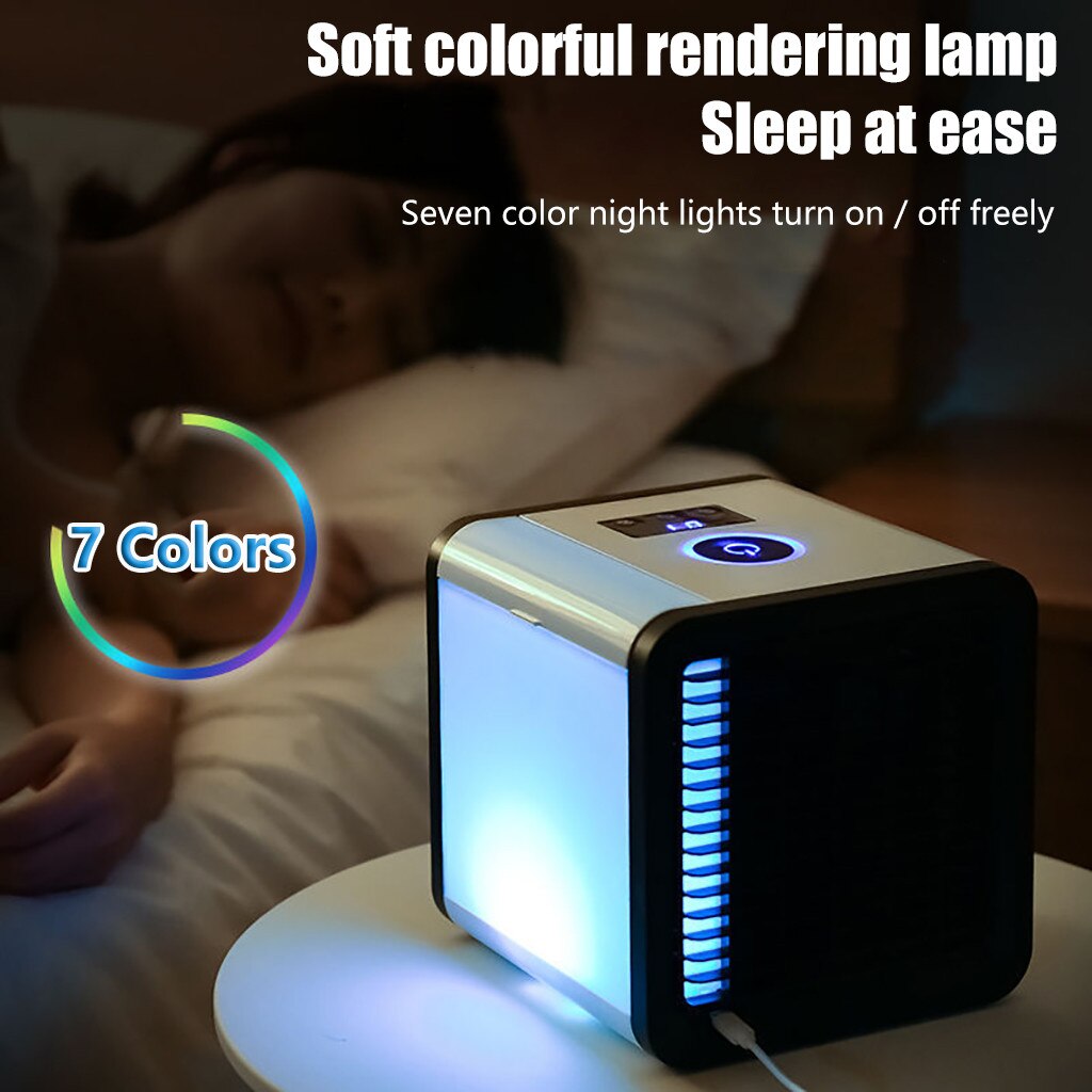 Mini Portable Air Conditioner Conditioning USB Mini Air Cooler Air Purification And humidification Refrigeration Fan #z