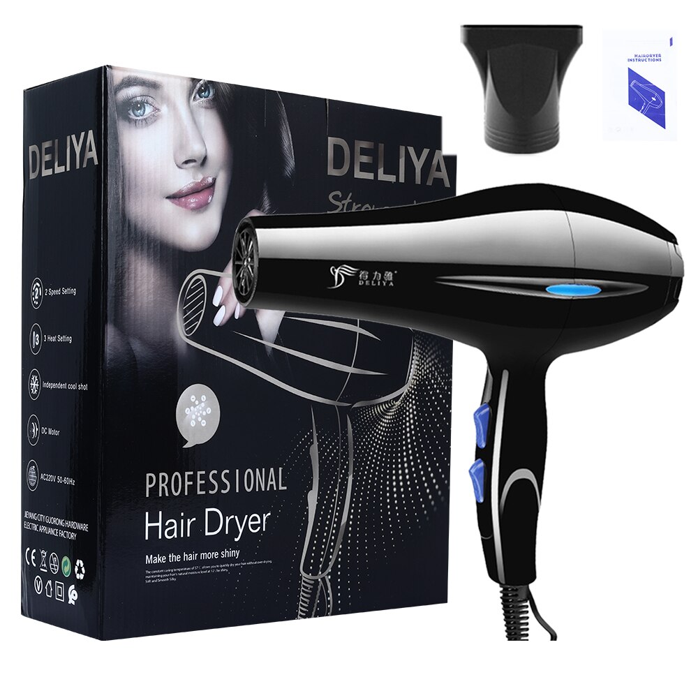 Hair Dryer Strong Power Barber Salon Styling Tools Electric Hair Dryers For Home: EU SET A