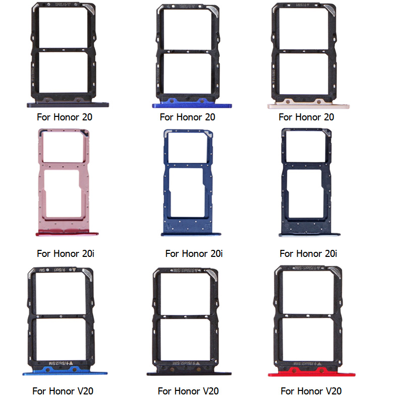 Replacement For Huawei Honor View 20 V20 Sim Card Tray Slot Holder Adapter Connector For Huawei Honor 20 20i