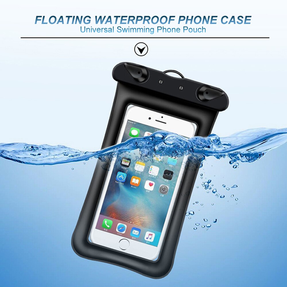 Float Waterproof Phone Case 6.5'' Smartphone Dry Bag For iPhone 11 Pro Xs Max XR 8 7 Samsung Mobile Phone Swimming Pouch Cover