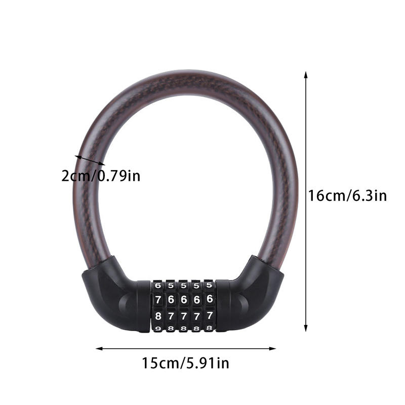 Bike Lock Combination 5-digit Codes Bicycle Lock Safety Lock Equipment Bicycle Accessories Anti-theft MTB Bicycle Lock