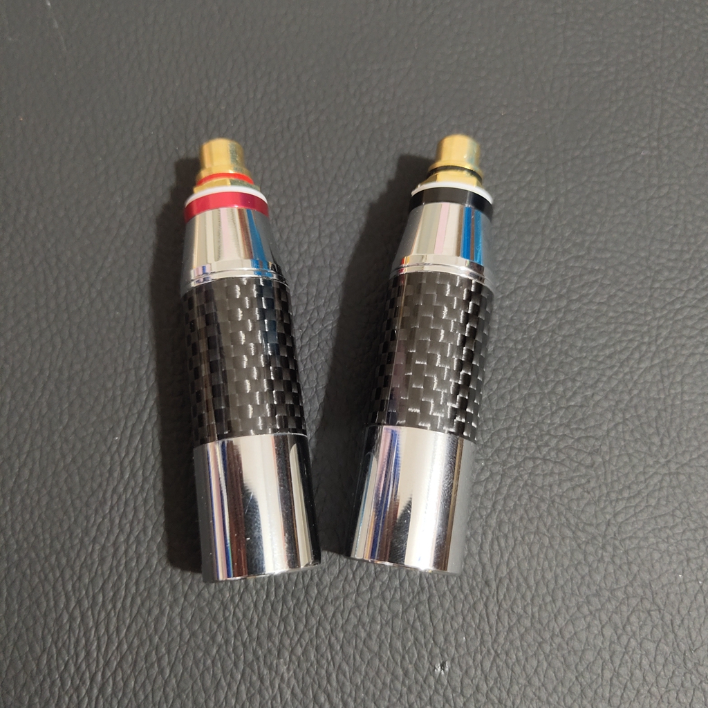 Adattatore Jack Audio di alta qualità bilancia in fibra di carbonio spina da XLR a RCA connettore Ciao-fi XLR 3 spillo femmina a RCA maschio 2 pz/impostato: Blu