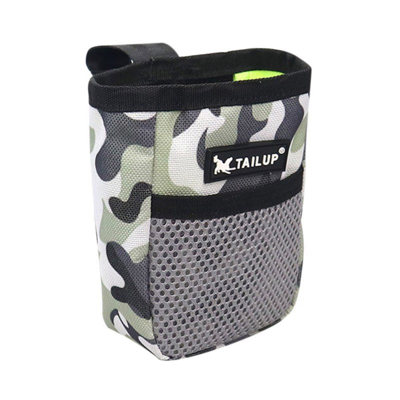Pet bolsas para premios para adiestramiento de perros, bolsa de mascota perrito bolsillo de alimentación bolsa cachorro recompensa cintura bolsa de material para entrenamiento de perro equipo: A
