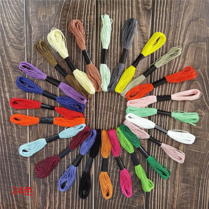 DMC Thread Embroidery Cross Stitch Threads Crafts Cotton Premium Cross Stitch Threads Home Arts &amp; Crafts Sewing Skeins Crafts: 24pcs