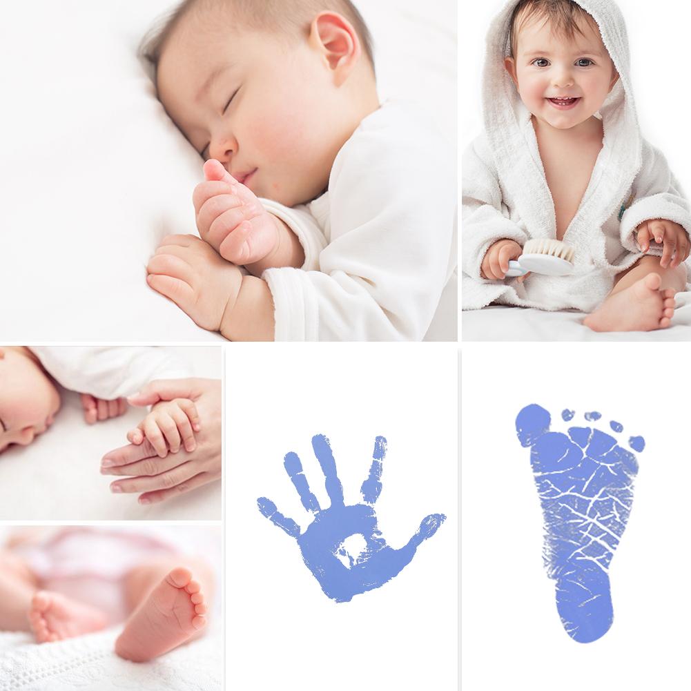 Niet Giftig Baby Handafdruk Footprint Kit Stempelkussen Watermerk Model Klei Speelgoed