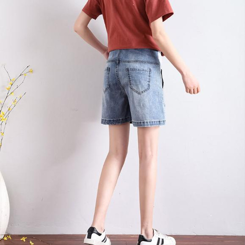 Große größe mutterschaft kurze Hose weiche strecken Denim kurze Hose schwangere frauen verlieren magen aufzug kurze Hose sommer neue frauen Denim kurze Hose
