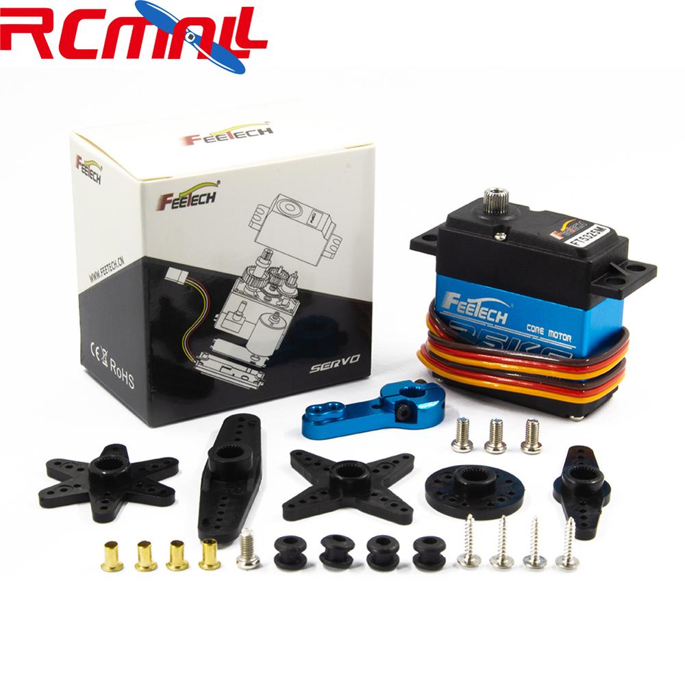 Feetech 7.4V 25kg.cm Large Torque Servo, 180 Degree Digital Servo with 25T Servo Arm for Smart Car Robot Robotic DIY