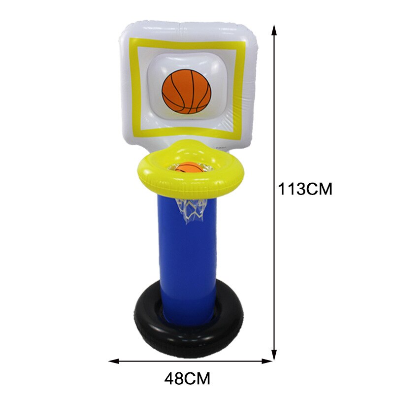 Grappige Kleine Familie Basketbal Stand Opblaasbare Zomer Cool Vermaakmateriaal Kinderen Yard Sport Props Familie Begeleiden