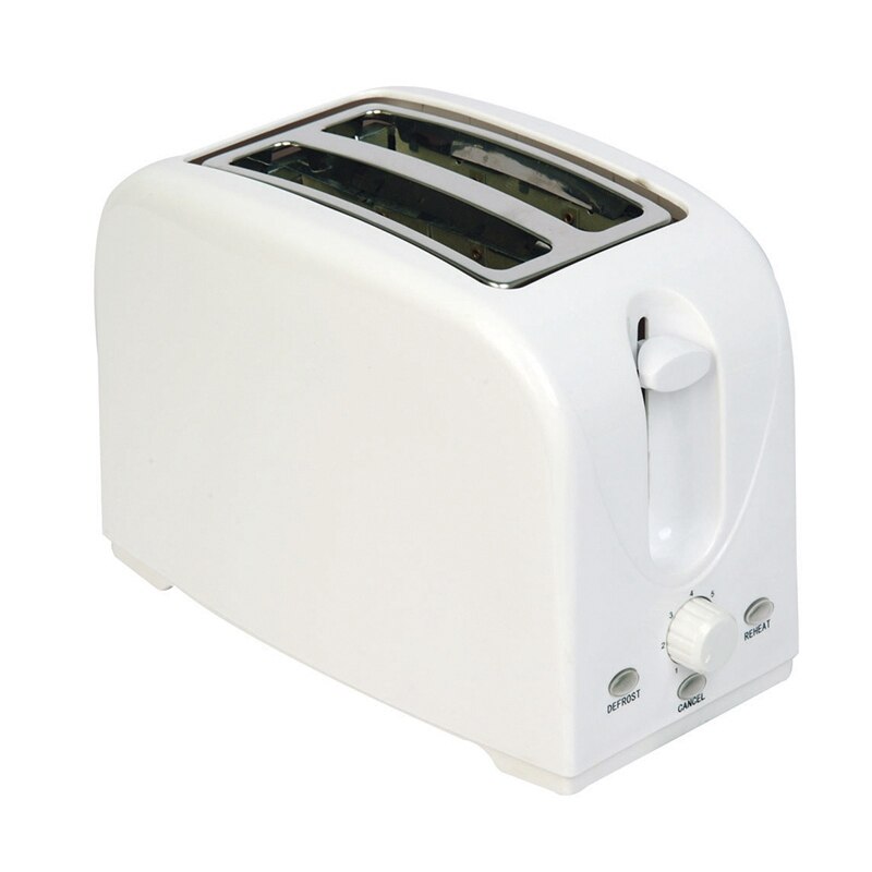 2 Slices Toaster Automatic Toaster Household Toaster Light Breakfast Machine,EU Plug: Default Title