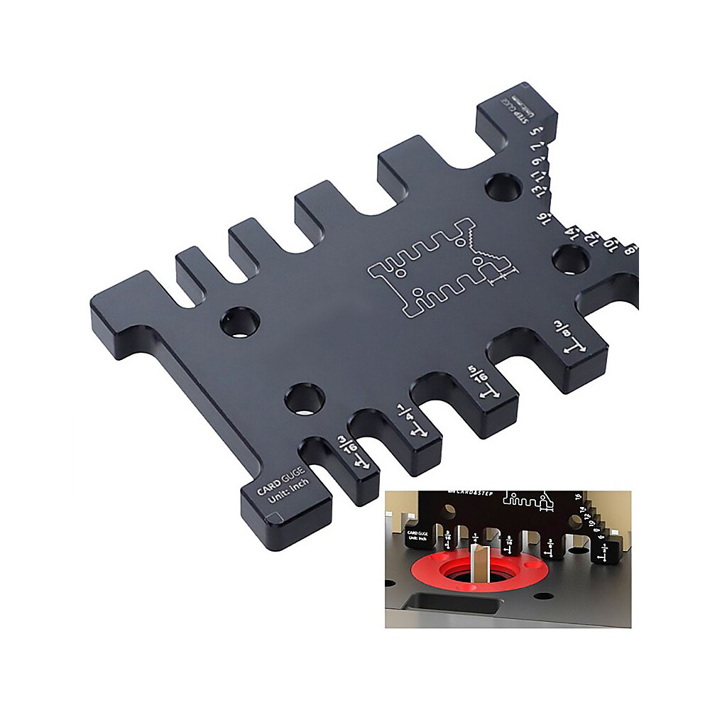 Tenon Vernier Caliper Measuring Ruler High Precision Metric Inch Caliper Milling Machine Saw Table Machine Measuring Ruler