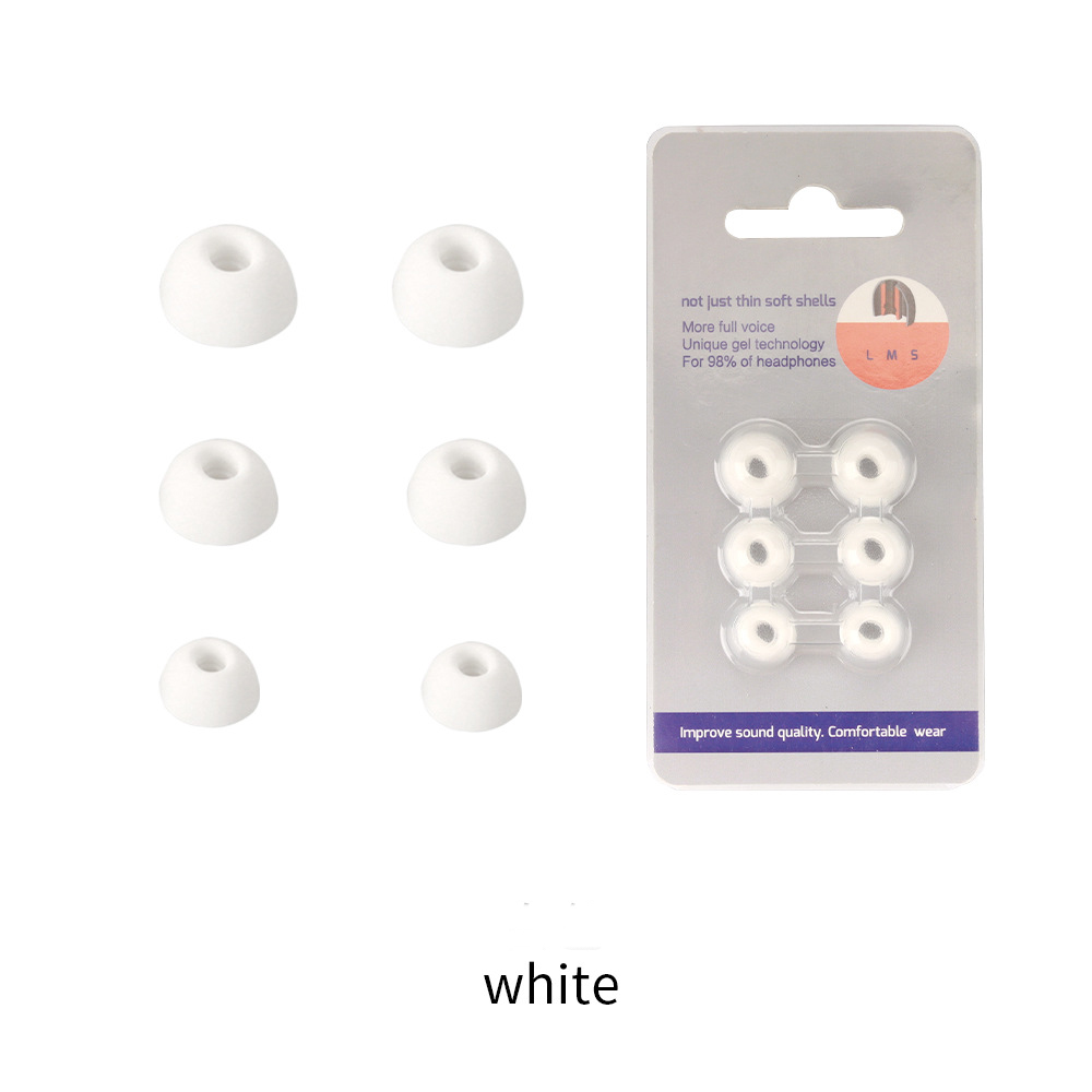 6 Stuks Siliconen Oordopjes voor CMF door Niets Buds Pro 2 Oordopjes Oordopjes Buds Pro 2 Tips Hoofdtelefoon Oordopjes: WHITE