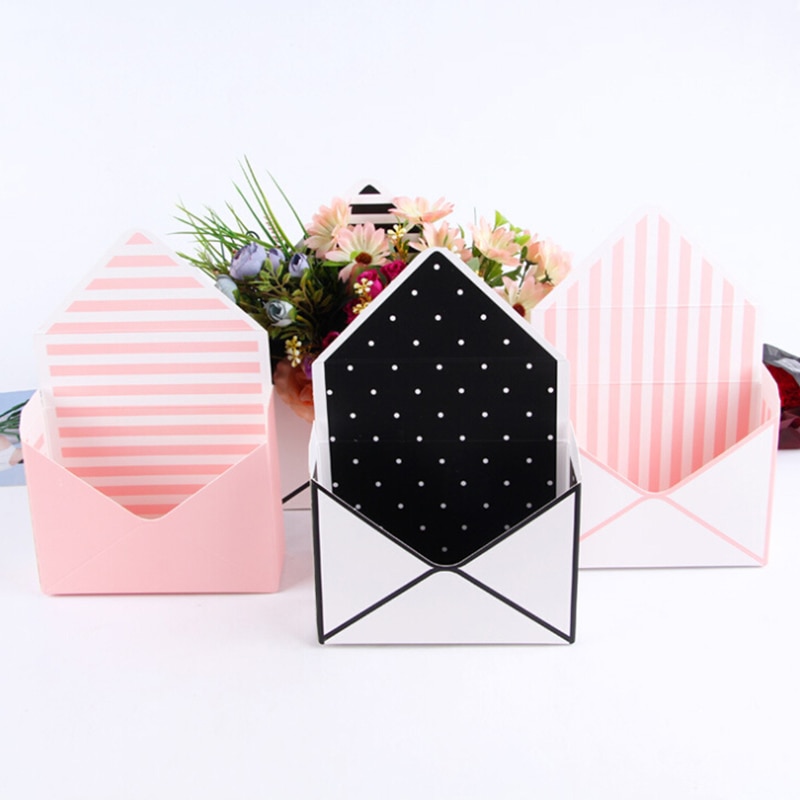 6pc mini envelop type doos koreaans boeket bloemen handgevouwen doos valentijnsdag bloemendoos