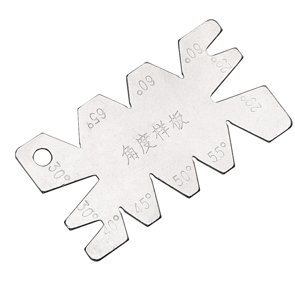NICEYARD Stainless Steel Screw thread Cutting angle gage Gauge Angle Arc Model Angles Measure Tool