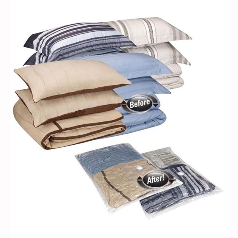 ADMY Vacuum Bag Storage Bag Home Organizer Transparent Border Foldable Clothes Organizer Seal Compressed Saving Storage Bag