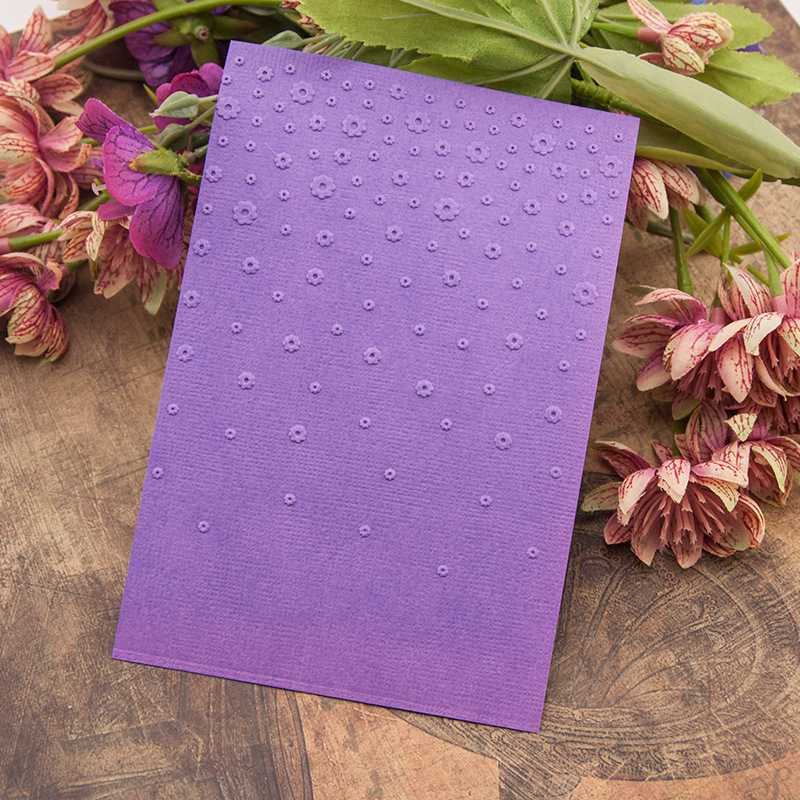 Small Dot Flower Plastic Embossing Folders Stencils Template Molds Scrapbooking Paper Crafts Cards Making DIY Photo Album Decor