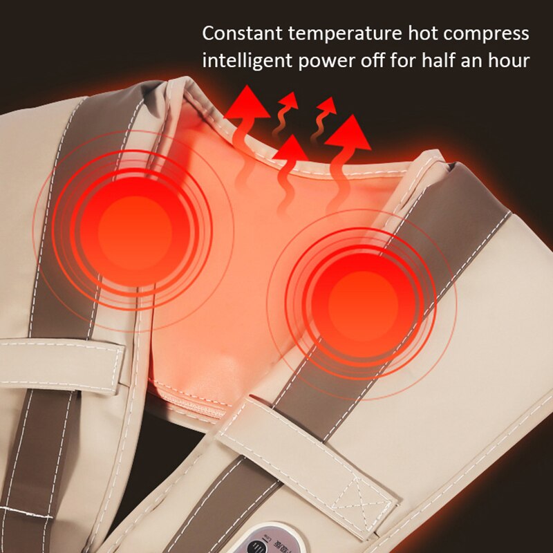 Shiatsu Massager 4D Deep Heating Kneading Shoulder Neck Back Massager Pain Relief Full Body Muscle Relax Massage Shawl