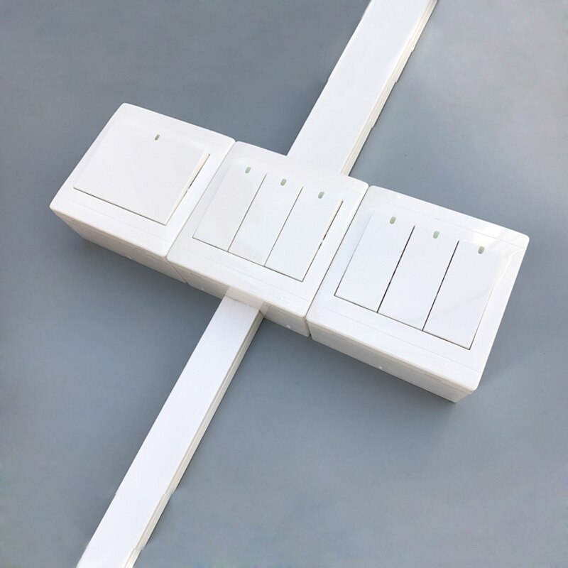 PVC Flame Retardant 86 Type Universal Wire Junction Box Wall Switch Socket Mounted 3-Gang Bottom Box 258*86*34mm