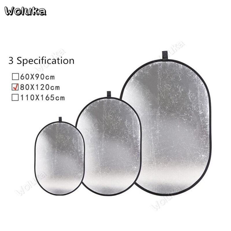 80*120cm 2-in-1 Oval Reflector board Gold Silver reflector photography accessories portable photo studio panel with bag CD50 T10