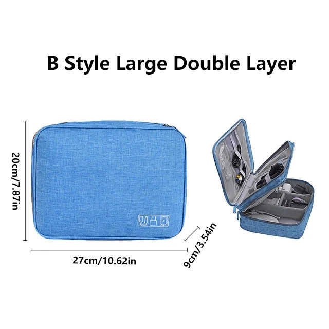 Stoß feste digitale Aufbewahrung tasche Elektronik geräte Zubehör Digitalis ierung Pack wasserdichte USB-Ladegerät Stecker Kabel Organizer Tasche: Weiß